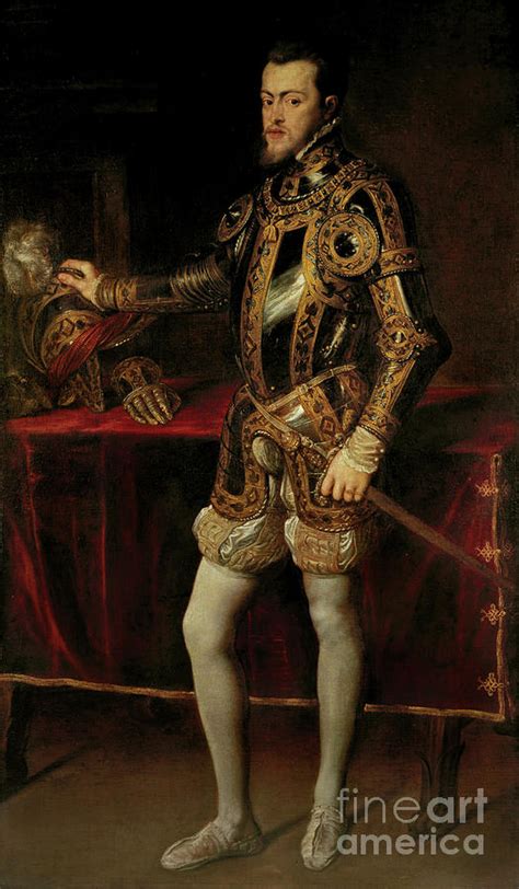 Portrait Of Philip II King Of Spain When Prince C 1628 29 Painting