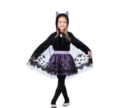 Costume Da Pipistrello Viola Per Bambina