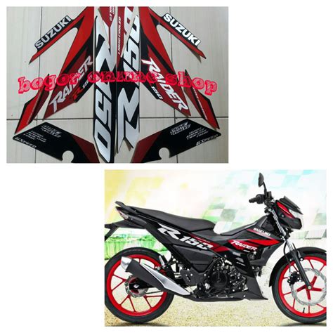 Jual Sticker Striping Motor Suzuki Raider R Tahun Se Full Hitam