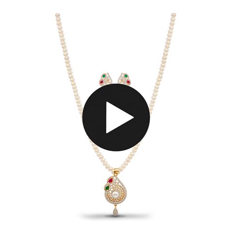 Exceptional Pearl Necklace And Earring Set Mangatrai Pearls Jewellers