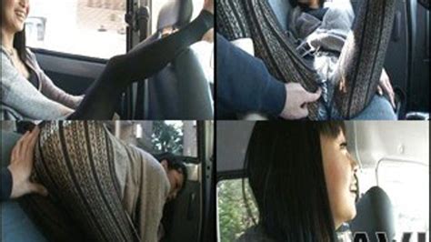 Lady Is In The Van When Man Goes Horny Over Her Legs In Pantyhose NFDM 210 Part 1 Faster