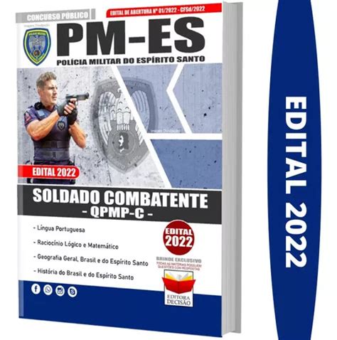 Apostila Concurso Pm Es Soldado Combatente Qpmp C Mercadolivre