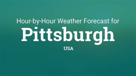 Hourly forecast for Pittsburgh, USA