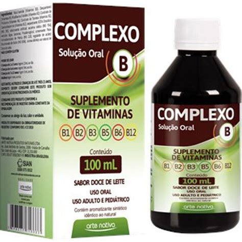 Complexo B Solucao Oral 100 Ml Arte Nativa Extra