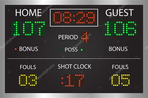 Basketball Scoreboard Stock Vector Image By ©nmarques74 5847296