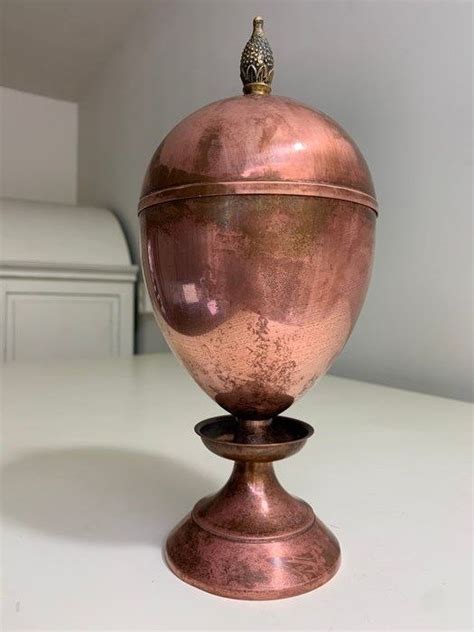 Red Copper Egg Cooker Or Egg Warmer Showpiece On The Table Catawiki