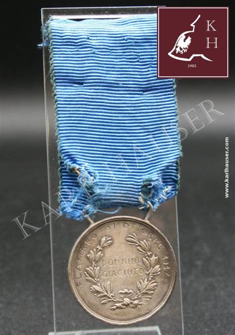 Medaglia Dargento Al Valor Militare Nominativa Great War Honour