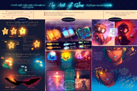 The Art of Glow [TUTORIAL on Glowing Effects ] by uchuubranko on DeviantArt