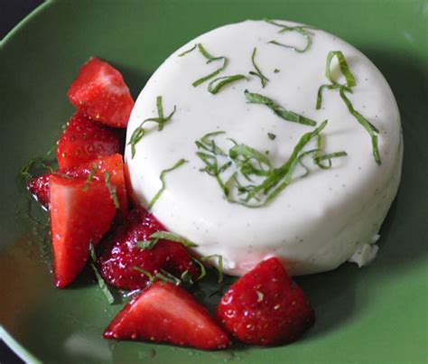 Goat Cheese Panna Cotta With Grand MarnierSoaked Strawberries Recipe