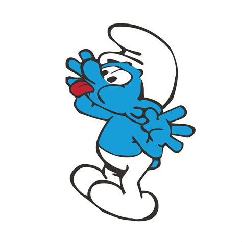 the smurfs funny pose 22788388 Vector Art at Vecteezy