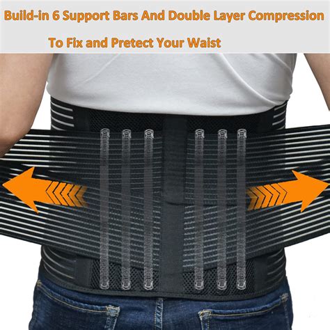 Back Support Brace Belt for Men & Women - Breathable Lumbar Support for Lower Back & Sciatica ...