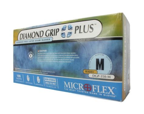 Microflex Dgp S Diamond Grip Plus Latex Gloves Small Ct Ebay