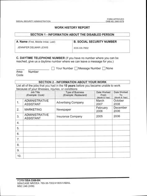 Ssa Printable Form Printable Forms Free Online