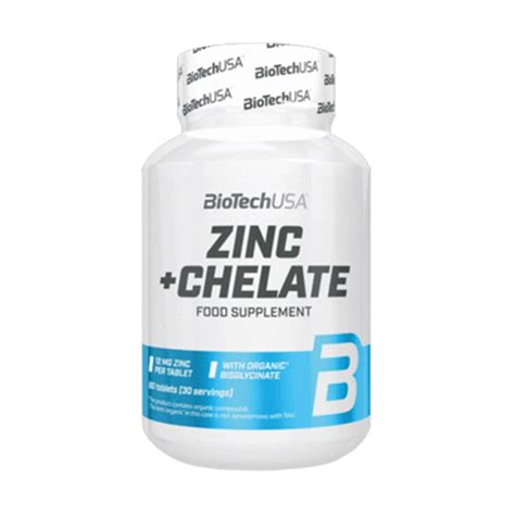 Zinc Chelate 60 Tablete Biotech USA Farmacia Tei Online