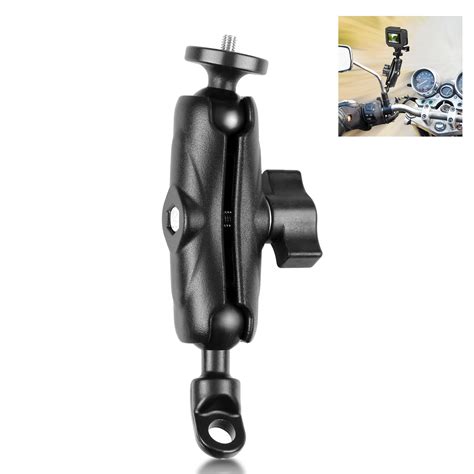 PULUZ Motorcycle Holder Mirror Base Hole Fixed Mount For GoPro And