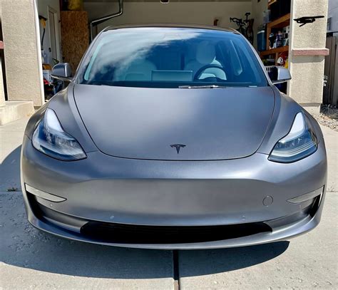 2022 Tesla Model 3 Lr For Sale Midnight Metallic Silver W Matte Ppf