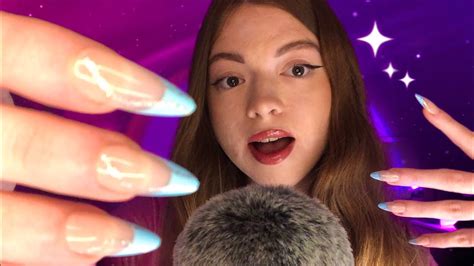 ASMR AVEC DE LONGS ONGLES Hand Movements Tapping Scratching