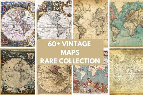 60+ Rare Vintage Map Posters Bundle by Fashion logo Stylish on Dribbble