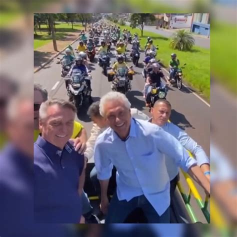 Caiado Participa De Carreata Ao Lado De Bolsonaro Em Sp