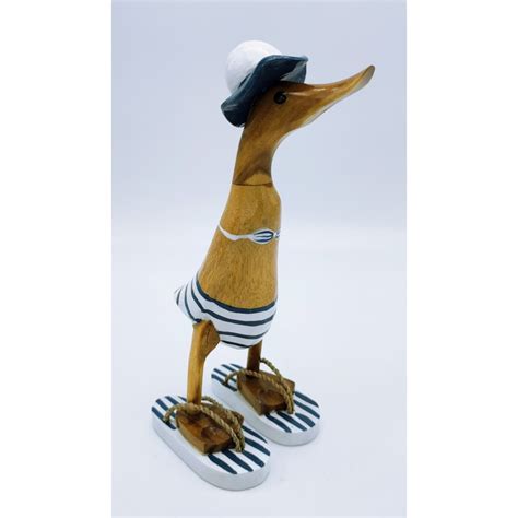 Canard Beach Bikini Blanc En Bois