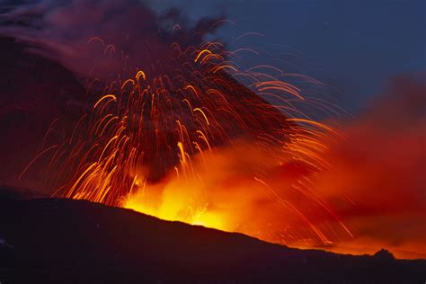 Italys Mount Etna Volcano Spews Lava In New Active Phase The