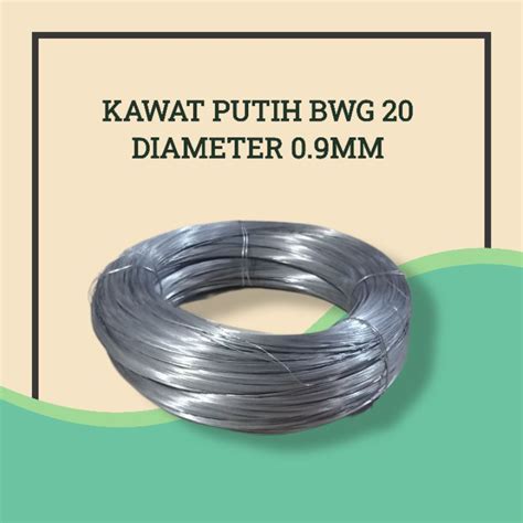 Jual Kawat Seng Ikat Remos Bwg Kawat Licin Galvanis Putih