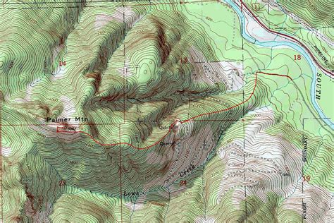 Topo Map of Palmer Mountain : Photos, Diagrams & Topos : SummitPost