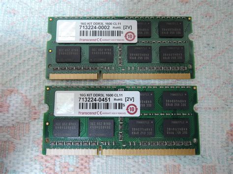 Yahooオークション Transcend 16g Kit Ddr3l 1600 Cl11 Pc3l 1