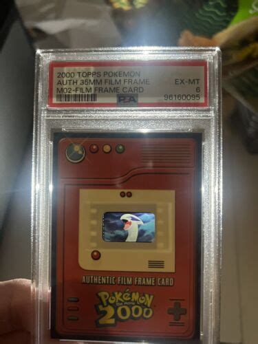 PSA 6 Topps Pokemon The Movie 2000 Authentic Film 35mm Frame Card