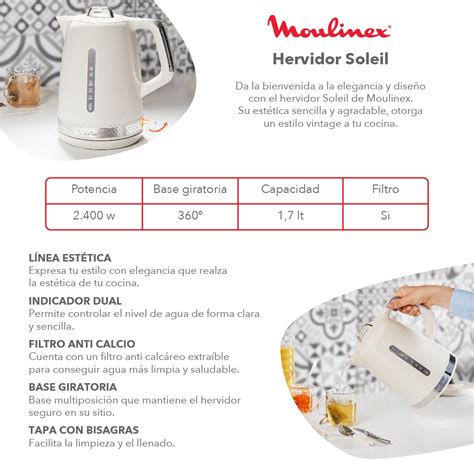 Hervidor Moulinex Soleil