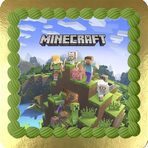 OPŁATEK KWADRATOWY NA TORT MINECRAFT GRATIS TEKST 15284261988