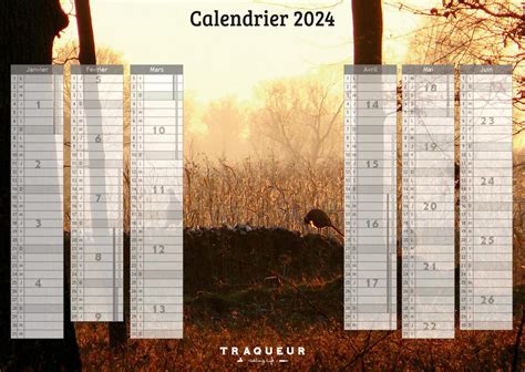 Calendrier rigide A3 personnalisable pour Groupe Chasse par 100 pièces