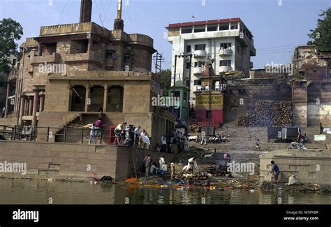 harishchandra ghat, varanasi, uttar pradesh, India, Asia Stock Photo ...