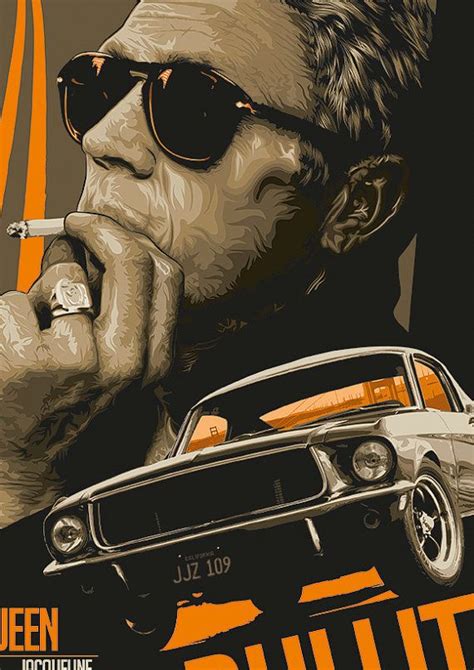 Bullitt Movie Poster Bullitt Mustang Classic Film Poster Etsy Steve