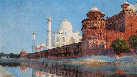 Edwin Lord Weeks View Of Taj Mahal Painting By Celestial Images Pixels