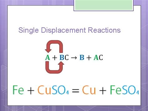 Types Of Chemical Reactions Synthesis Decomposition Single Double