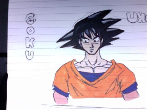 Goku Colour By Allyblue10 On Deviantart