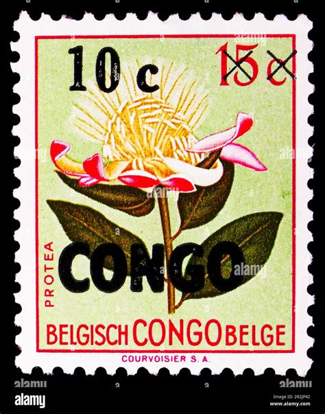 MOSCOW RUSSIA MAY 18 2023 Postage Stamp Printed In Congo Shows