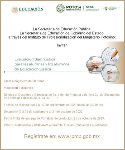 Taller autogestivo Evaluación diagnóstica para las alumnas y alumnos