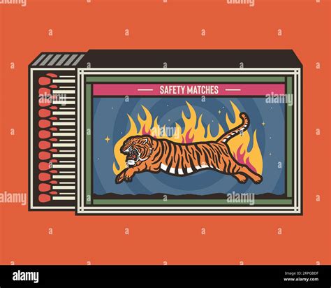 Matchbox And Matches Royalty Free Vector Image Stock Vector Image Art