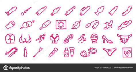 Sex Hand Drawn Icons Stock Vector Image By ©irinapict 188696000