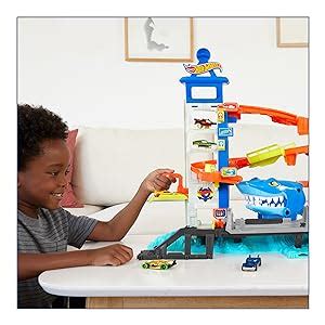 Hot Wheels City Set Super Squalo Playset Con 1 Macchinina Hot Wheels