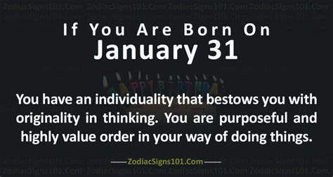 January 31 Zodiac Is Aquarius, Birthdays And Horoscope - ZodiacSigns101