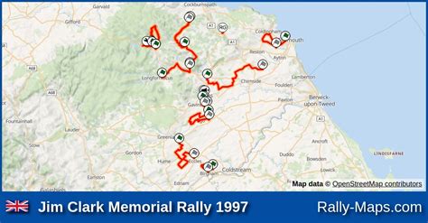 Maps Jim Clark Memorial Rally 1997 BRC Rally Maps