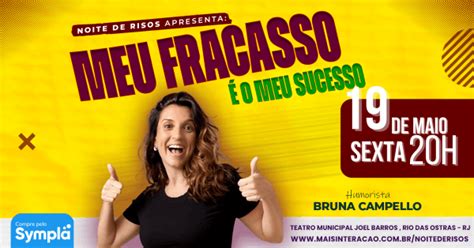 Stand Up Comedy Noite de Risos Bruna Campello em Meu Fracasso é