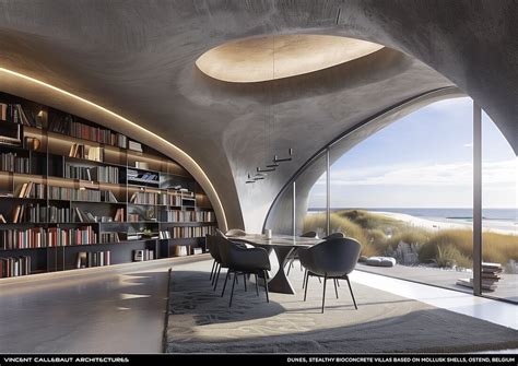 DUNES Stealthy Bioconcrete Villas Based Futuristic