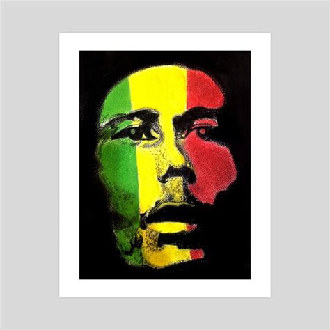 Bob Marley Reggae Portrait , an art print by Kisaakye Isaac - INPRNT