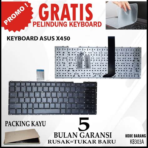 Jual Keyboard Laptop ASUS X452 X452E X452C X452CP X450C FREE PROTECTOR