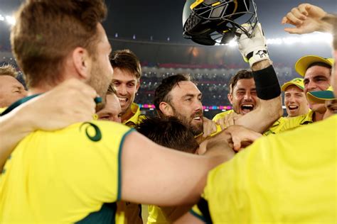 The Australian Dugout Explodes In Joy As The Winning Runs Are Hit By