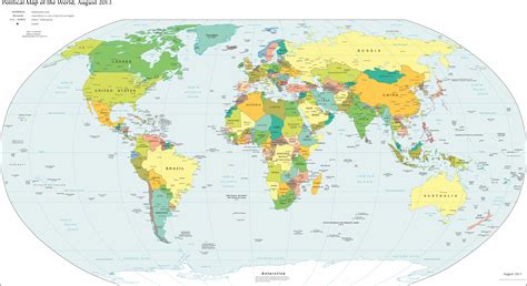 世界地图（英文版） 世界地图全图 地理教师网